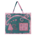 A Pink Dream Zipper Large Tote Bag
