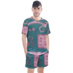 A Pink Dream Men s Mesh Tee and Shorts Set