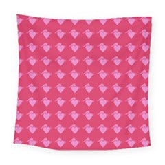 Punk Heart Pink Square Tapestry (large)