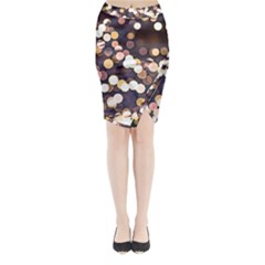 Bright Light Pattern Midi Wrap Pencil Skirt by FunnyCow