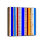 Colorful Wood And Metal Pattern Mini Canvas 4  x 4 