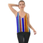 Colorful Wood And Metal Pattern Cami