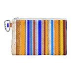 Colorful Wood And Metal Pattern Canvas Cosmetic Bag (Large)