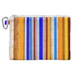 Colorful Wood And Metal Pattern Canvas Cosmetic Bag (XL)