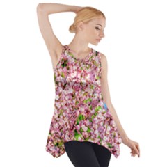Almond Tree In Bloom Side Drop Tank Tunic by FunnyCow