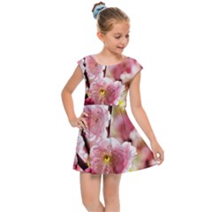 Blooming Almond At Sunset Kids Cap Sleeve Dress by FunnyCow