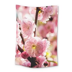 Blooming Almond At Sunset Small Tapestry by FunnyCow