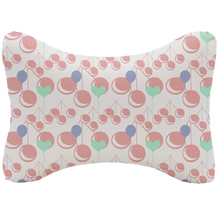 Bubblegum Cherry White Seat Head Rest Cushion