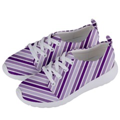 Violet Stripes Women s Lightweight Sports Shoes by snowwhitegirl
