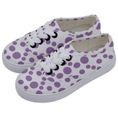 Violet Dots Kids  Classic Low Top Sneakers by snowwhitegirl