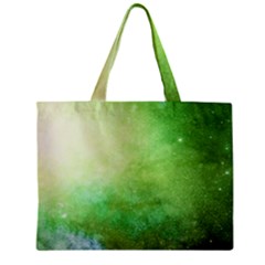Galaxy Green Zipper Mini Tote Bag by snowwhitegirl
