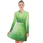 Galaxy Green Long Sleeve Panel Dress