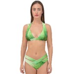 Galaxy Green Double Strap Halter Bikini Set