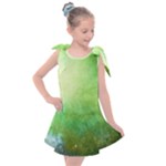Galaxy Green Kids  Tie Up Tunic Dress
