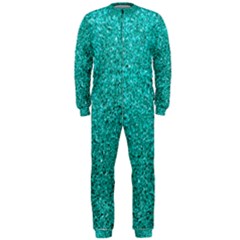 Aqua Glitter Onepiece Jumpsuit (men)  by snowwhitegirl