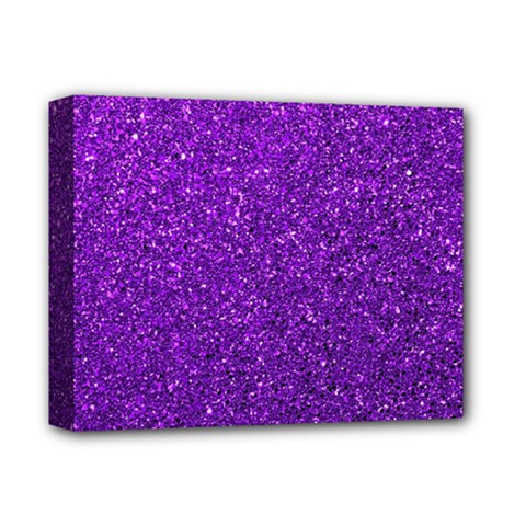 Purple  Glitter Deluxe Canvas 14  X 11  by snowwhitegirl