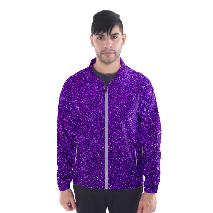 Purple  Glitter Windbreaker (Men)