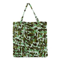 Brownish Green Camo Grocery Tote Bag by snowwhitegirl