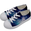 Nebula Blue Kids  Low Top Canvas Sneakers View2