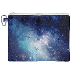 Nebula Blue Canvas Cosmetic Bag (xxl) by snowwhitegirl