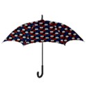 Eye Dots Red Blue Hook Handle Umbrellas (Medium) View3