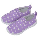 Hearts Dots Purple Velcro Strap Shoes View2