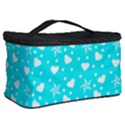 Hearts And Star Dot Blue Cosmetic Storage View2