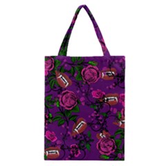 Purple  Rose Vampire Classic Tote Bag by snowwhitegirl