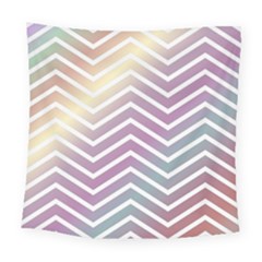 Ombre Zigzag 01 Square Tapestry (large)