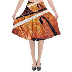 Cello Performs Classic Music Flared Midi Skirt by FunnyCow