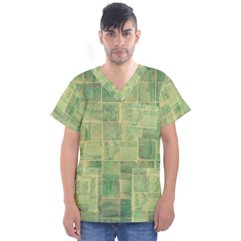 Abstract 1846980 960 720 Men s V-neck Scrub Top by vintage2030