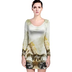 Background 1660942 1920 Long Sleeve Velvet Bodycon Dress by vintage2030