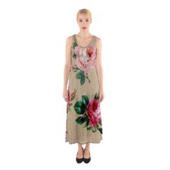 Flower 1770189 1920 Sleeveless Maxi Dress by vintage2030
