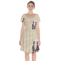 Background 1775359 1920 Short Sleeve Bardot Dress by vintage2030