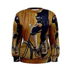 Policeman On Bicycle Women s Sweatshirt by vintage2030