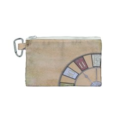 Circle Canvas Cosmetic Bag (small) by vintage2030