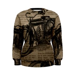 Bicycle Letter Women s Sweatshirt by vintage2030