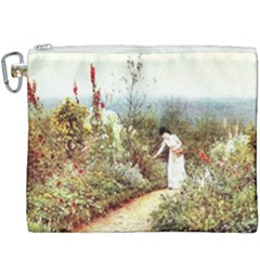 Lady And Scenery Canvas Cosmetic Bag (xxxl) by vintage2030