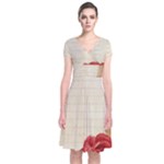 Vintage 1254711 960 720 Short Sleeve Front Wrap Dress