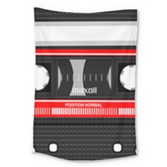 Compact Cassette Large Tapestry by vintage2030