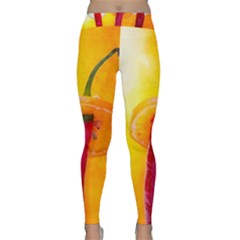 Three Red Chili Peppers Classic Yoga Leggings by FunnyCow