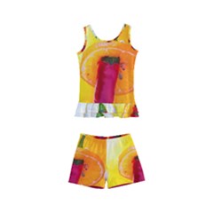Three Red Chili Peppers Kid s Boyleg Swimsuit by FunnyCow