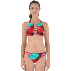 Red Strawberries Perfectly Cut Out Bikini Set by FunnyCow