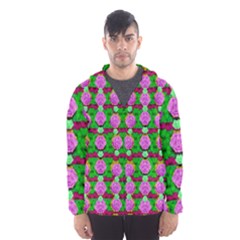 Roses And Other Flowers Love Harmony Hooded Windbreaker (men) by pepitasart
