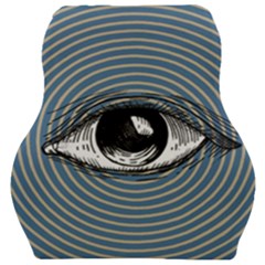 Pop Art Eye Car Seat Velour Cushion  by Valentinaart