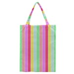 Pastel Rainbow Sorbet Deck Chair Stripes Classic Tote Bag