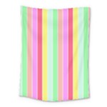 Pastel Rainbow Sorbet Deck Chair Stripes Medium Tapestry