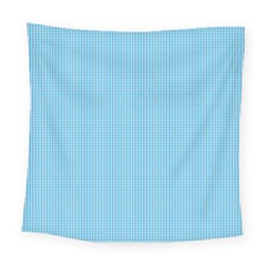 Oktoberfest Bavarian Blue And White Small Gingham Check Square Tapestry (large) by PodArtist