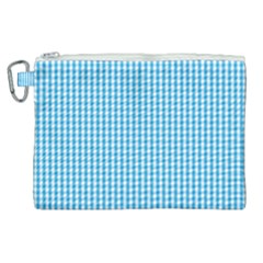 Oktoberfest Bavarian Blue And White Gingham Check Canvas Cosmetic Bag (xl) by PodArtist