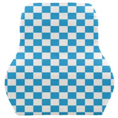 Oktoberfest Bavarian Large Blue And White Checkerboard Car Seat Back Cushion  by PodArtist